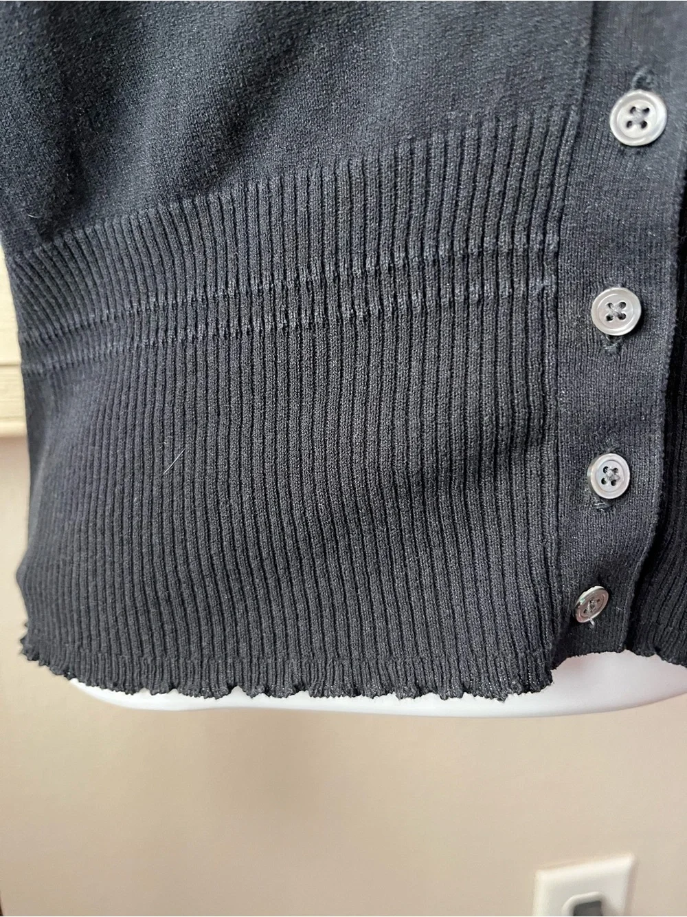 Vintage Club Monaco Black Cardigan Sweater